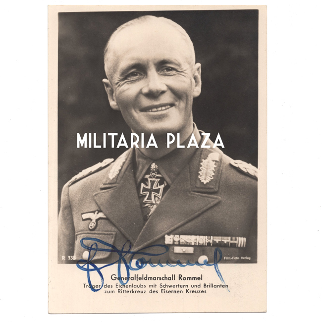 Postcards: 'Generalfeldmarschall Rommel' Postcard with Signature