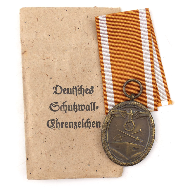 Awards & Medals: Westwall Medal with Pouch