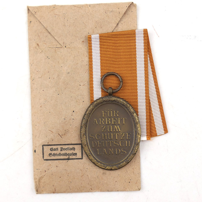 Awards & Medals: Westwall Medal with Pouch