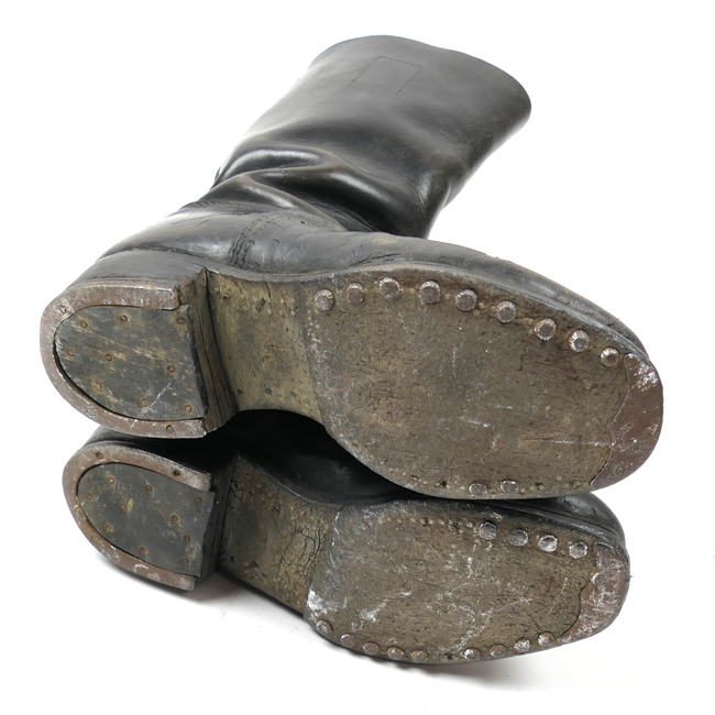 Footwear: Black Leather Jackboots