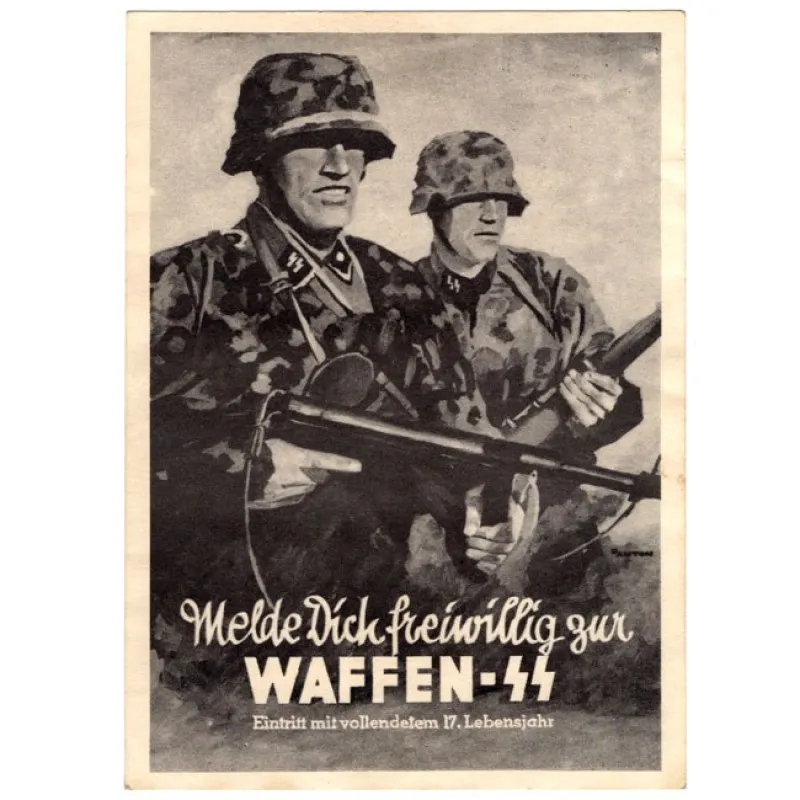 Postcards: 'waffen Ss Recruitment' Postcard