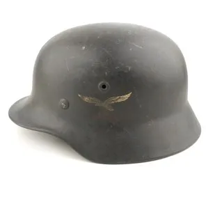 WWII German M42 Latvian Waffen SS Volunteer's Helmet & Liner Set