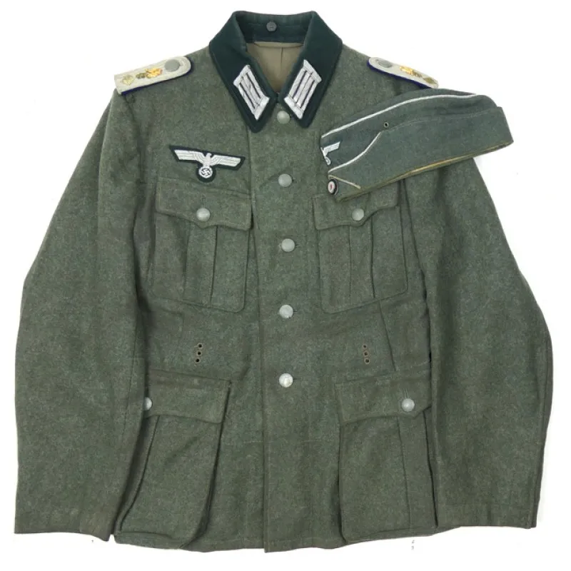 Uniforms: WH (Heer) Medical Officer's M36 Field Blouse & Overseas Cap