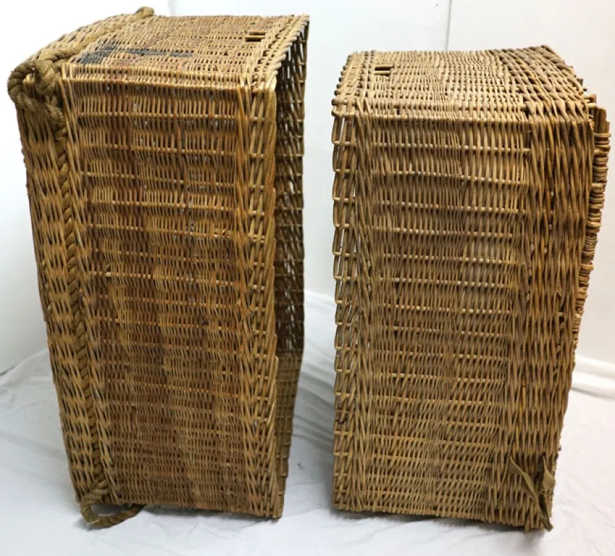 Wicker pannier baskets sale