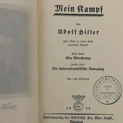 Adolf Hitler's 'Mein Kampf' 1935 - University of Munich – image 7