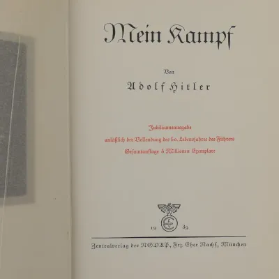 Adolf Hitler's 'Mein Kampf' - jubilee edition for the 50th birthday of Adolf Hitler – image 13
