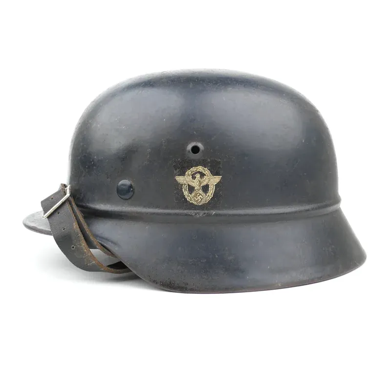 Beaded M35 Double Decal 'Luftschutzpolizei' Helmet