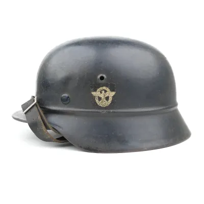 Beaded M35 Double Decal 'Luftschutzpolizei' Helmet