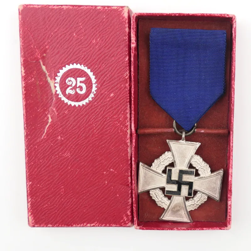 Cased Twenty-five Years Faithful Service Medal