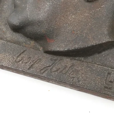Gietijzeren 'Adolf Hitler' Wandplakette – afbeelding 4