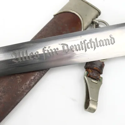 Early SA M33 Dagger 'Gottfr. Hoppe Söhne' with Hangers – image 4