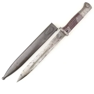 German K98 Combat Bayonet with Riveted grips '44 sgx'