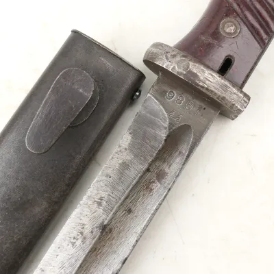 German K98 Combat Bayonet with Riveted grips '44 sgx' – image 4
