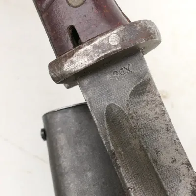 German K98 Combat Bayonet with Riveted grips '44 sgx' – image 6