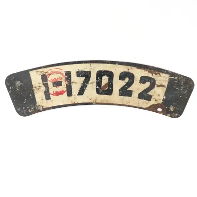 German Motorcycle License Plate 'I-17022' – image 3