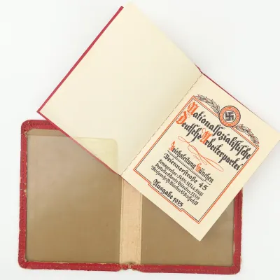 NSDAP Membership Booklet & Cover – image 3