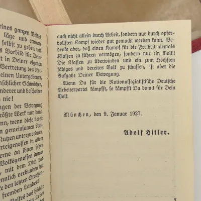 NSDAP Membership Booklet & Cover – image 5