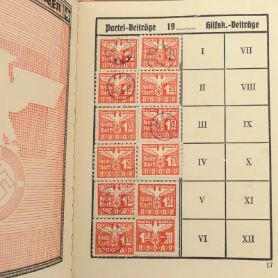 NSDAP Membership Booklet & Cover – image 8