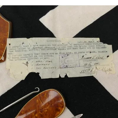 US Veteran Bringback Swastika Flag and Bayonet Grouping – image 5