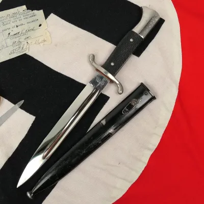 US Veteran Bringback Swastika Flag and Bayonet Grouping – image 7