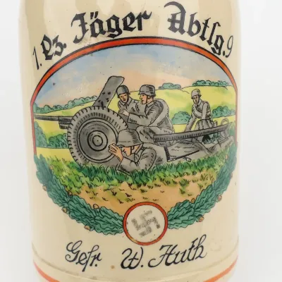 Wehrmacht Beer Stein '1.Pz. Jäger Abtlg.9' – image 5