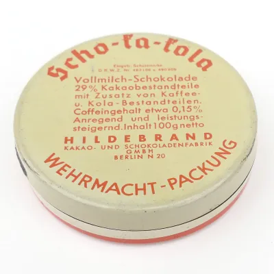 Wehrmacht 'Scho-ka-kola' Ration Tin 1939 – image 4