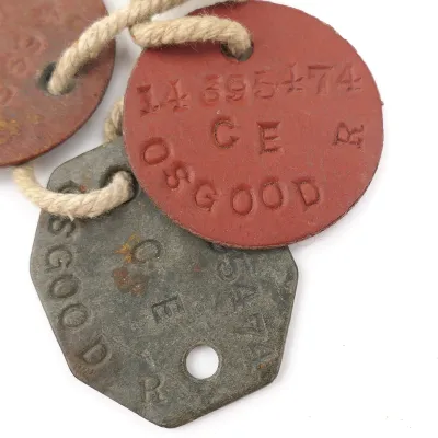 WW2 British Dog Tags to 'R. Osgood' – image 2